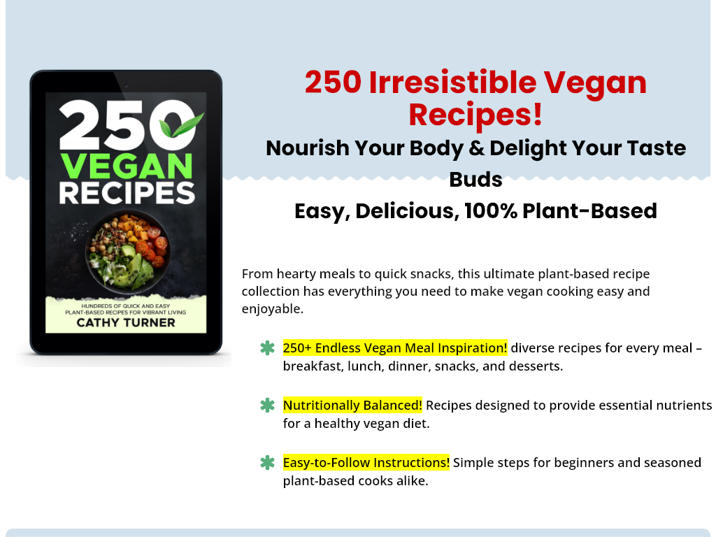 250 Vegan Recipes Cookbook Review