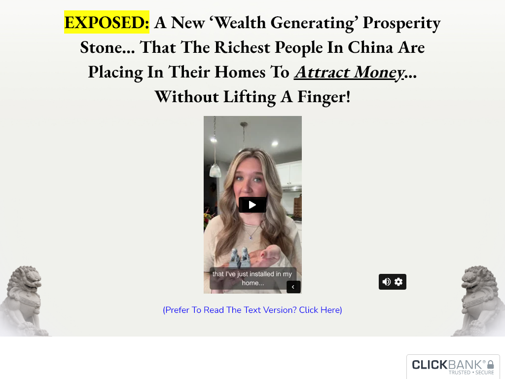 Biowaves Prosperity Stone Lions Review