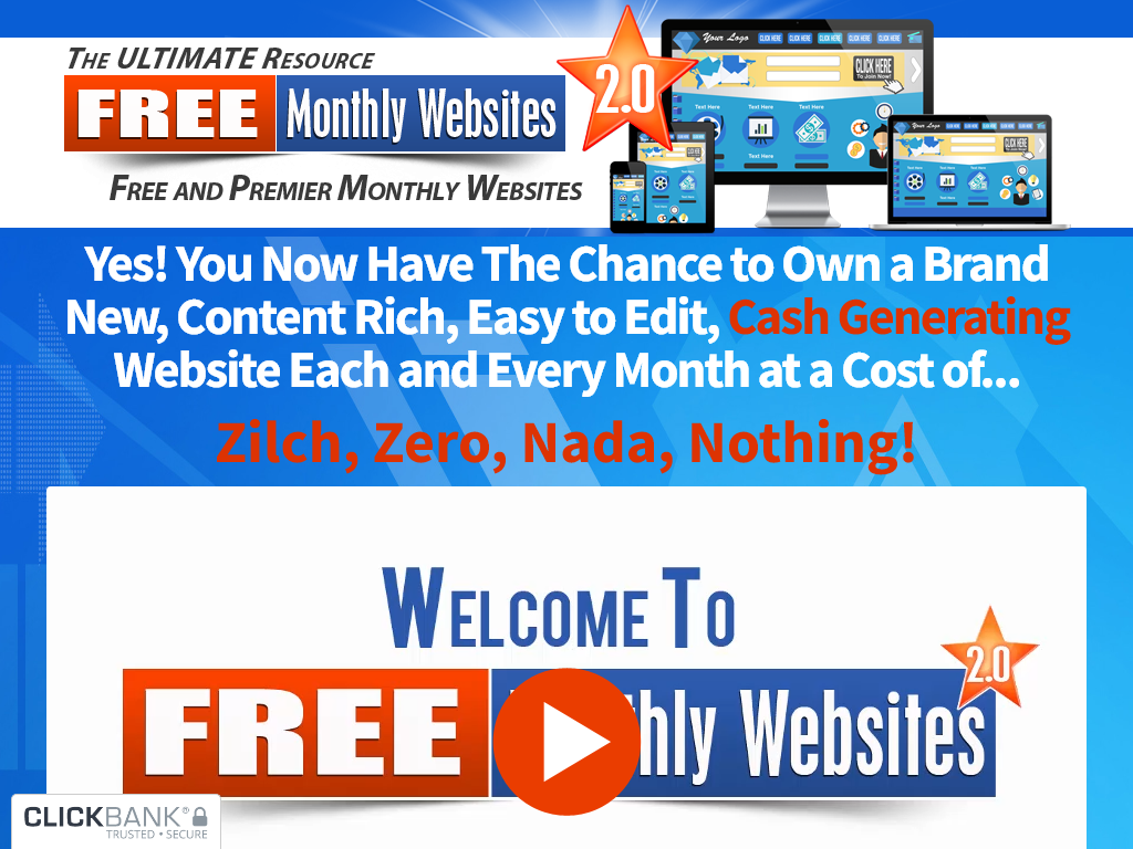 Free Monthly Websites 2.0 Review