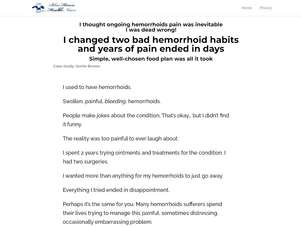 Hemorrhoids Horror Healed Review