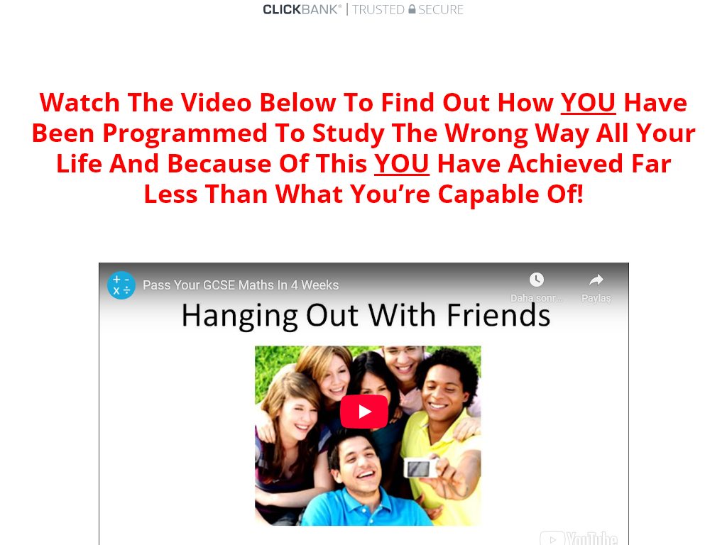 GCSE Maths In Four Weeks Review