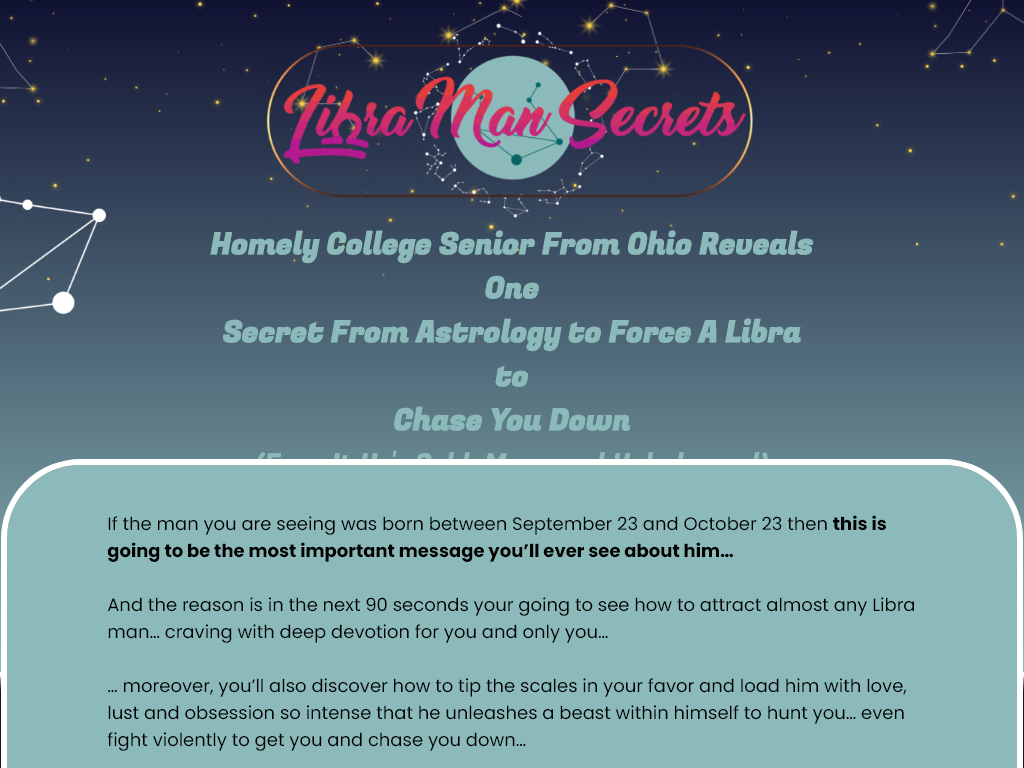 Libra Man Secrets Review