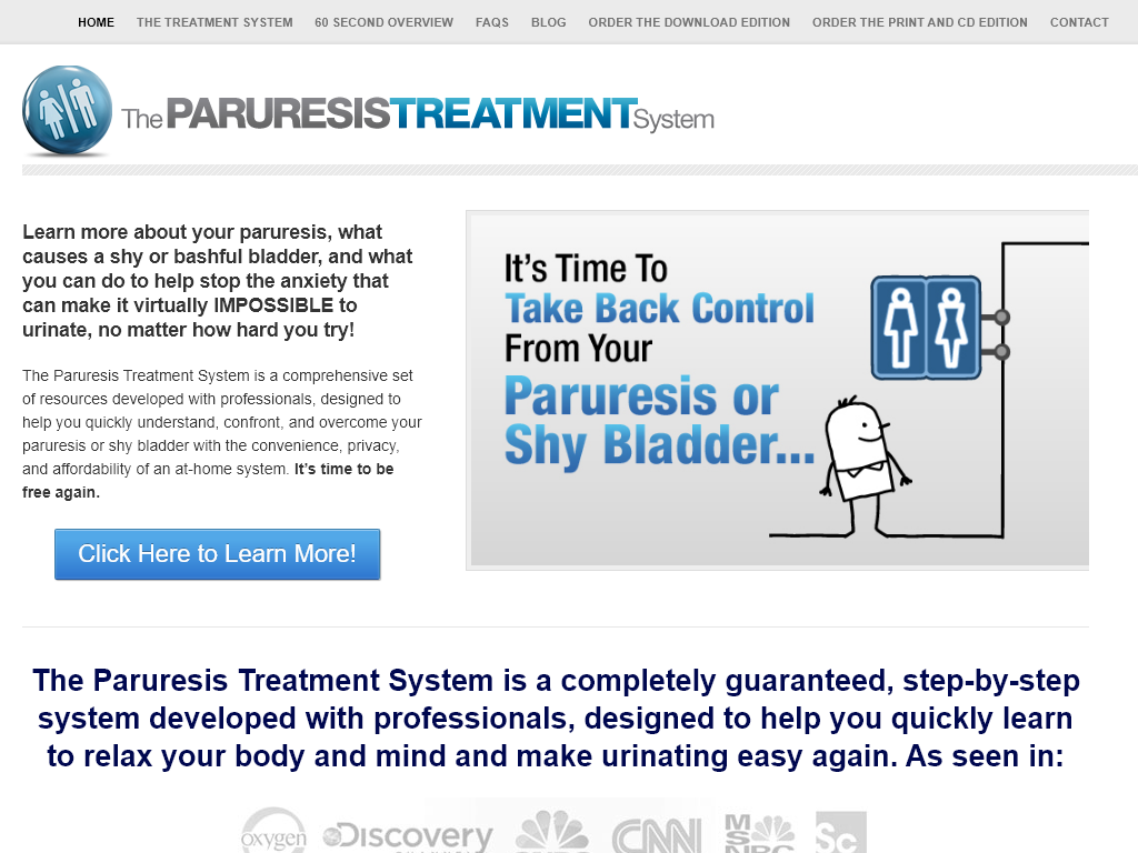 The Paruresis Treatment System Review