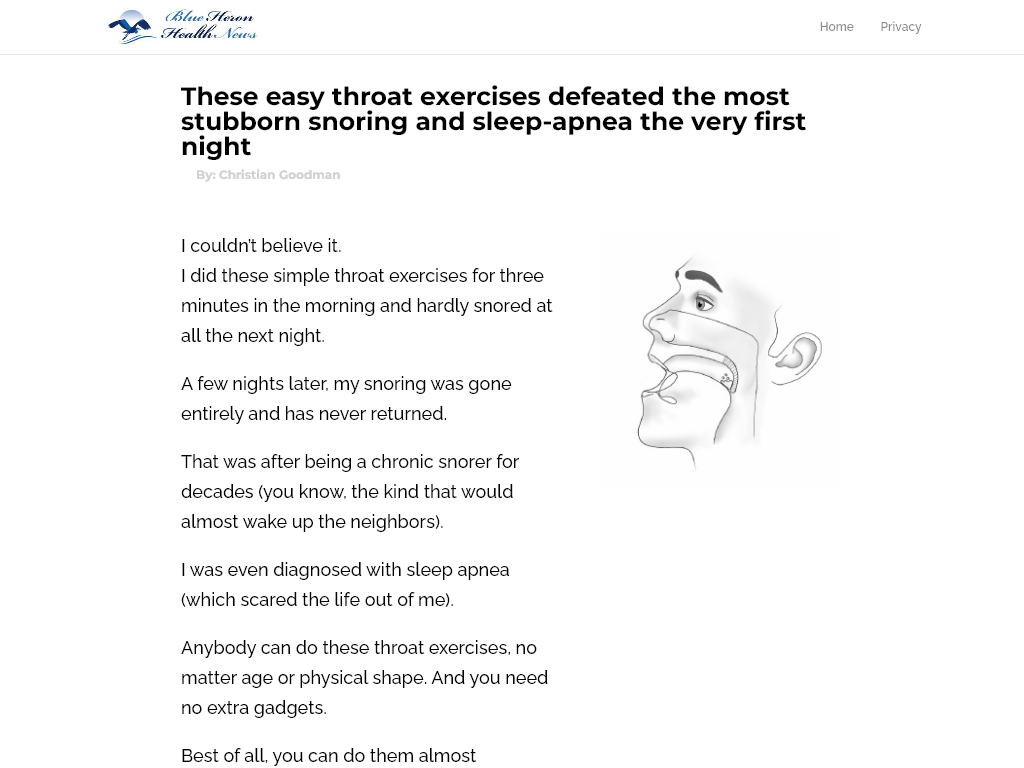 Stop Snoring and Sleep Apnea Exercise Program Review